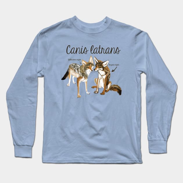 Coyote in love #2 Long Sleeve T-Shirt by belettelepink